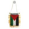 1Pcs Palestine Small Hanging Flag Double Sided Tassel With Sucking Disc Car Decoration Hanging Flag Mini Pennant