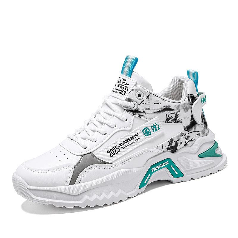 Осенняя мужская обувь новая обувь папы с высоким верхом модный подростковый тренд мужские беговые повседневные кроссовки универсальная спортивная обувь