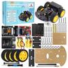 НОВЫЙ Набор робота-машины Keyestudio 4WD&2WD ESP32-Cam Программируемая WIFI-камера Умный автомобиль Для Arduino ESP32 Робототехнический проект Робототехнический набор