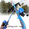 Рыболовный набор, удочка, переносная мини-телескопическая рыболовная катушка для детей, родителей, набор снастей для зимней рыбалки