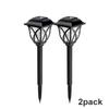 2Pcs Solar Yard Lights Bright Lawn Lights Outdoor Waterproof Led Solar Pathway Lights Landscape Path Lights