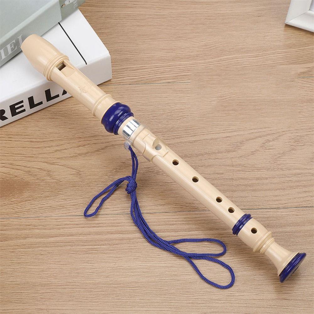 Food Grade ABS Eight Hole Clarinet Easy Adjustable Vertical Flute Soprano Recorder Kids Children