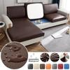 Leather Sofa Seat Cushion Cover Waterproof Chair Cover Stretch Washable Dustproof Removable Slipcover 1 /2 /3 /4seat Sofa Protector