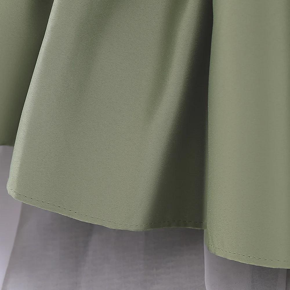 Стильное детское платье-подиум с бантом 2024 года