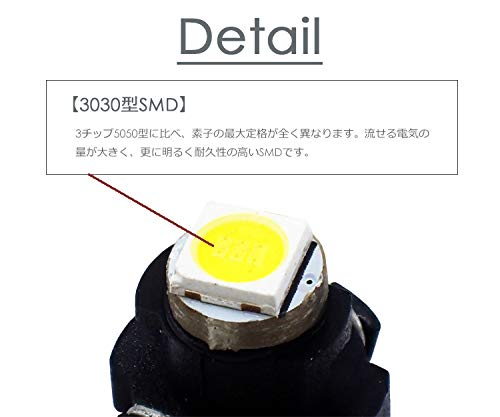 [BELLELITE] BELLELiGHT T3 Светодиодная лампа высокой мощности Лампочка приборной панели Белый