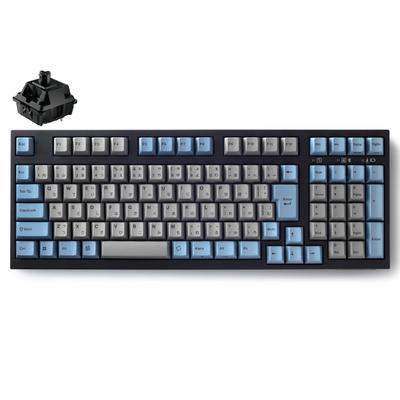 LEOPOLD FC980MBT GRAYBLUE Японская раскладка JIS Kana 102 клавиши с цифровой клавиатурой Переключатель поддерживает горячую замену Питание от батареек AAA Новейшая модель CHERRY