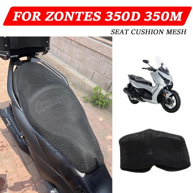 Для Zontes 350D Чехол на сиденье Для Zontes D350 350M M350 ZT 350 D ZT350 M ZT350D Мотоцикл Дышащая Сетчатая Накидка для Защиты от Солнца