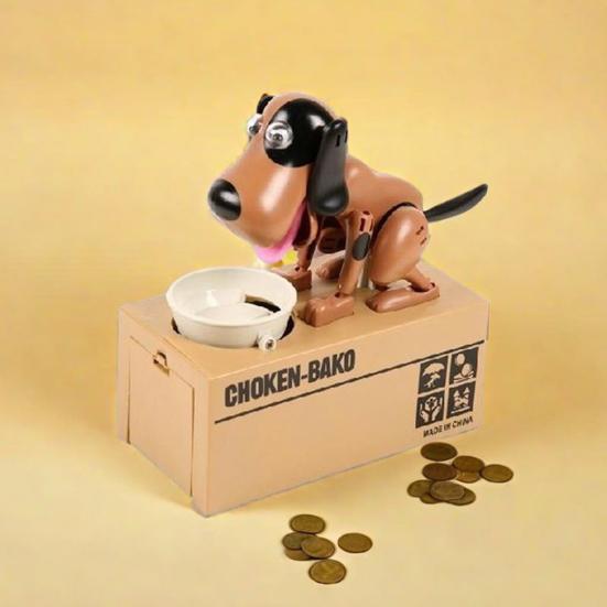 Поедание денег Собака Копилка Подвижные соединения Щенок Электрическая Копилка Автоматическая