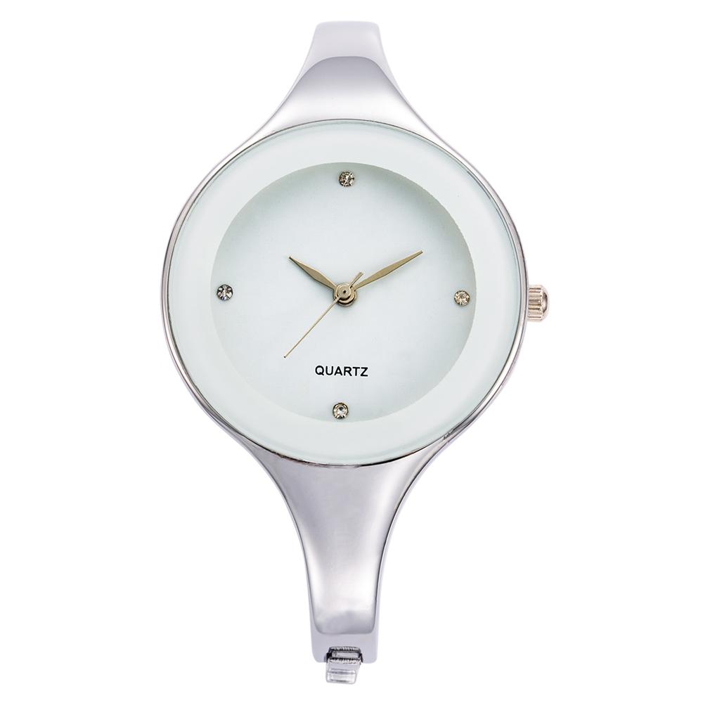 Fashion Women Man Watches All-Metal Strap Round Dial No Digital Analog Quartz Watch Ladies Wrist Watch Gifts for Woman Man