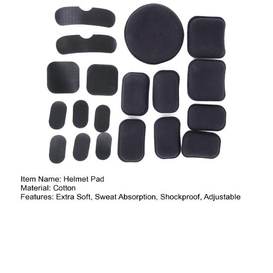 1 комплект подушечек для шлема, очень мягкая, впитывающая влагу, регулируемая, ударопрочная, удобная посадка, подушка для шлема, запасной комплект, принадлежности для шлема
