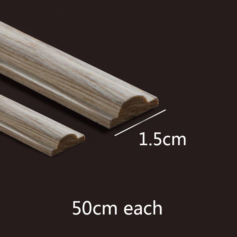 Rubber Wood Applique for Furniture Flower Decoration Wood Carving Onlays Luxury Living Room Decoration Decal Floral Home Decor