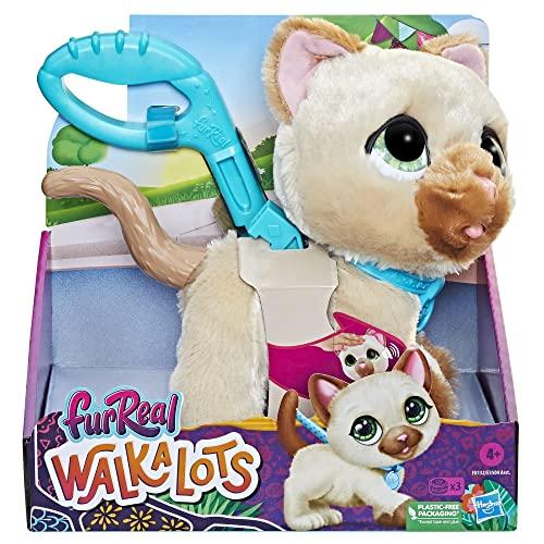 Hasbro FurReal Идущий котенок (Светло-коричневый), интерактивный питомец, реагирующий на голос и звук, для детей от 4 лет, F8132, Оригинал