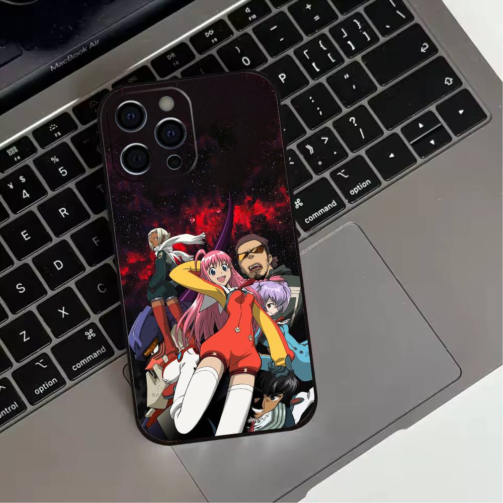Diebuster Gunbuster Phone Case For iPhone 17,16,15,14,13,12,11 Plus,Pro Max,XS,Soft Silicone Black Cover