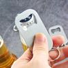 Stainless Steel Bottle Opener Keychain Beer Opener Soda Drink Starter Creative Minimalist Bottle Opener Portable Bottle Opener