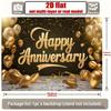 2D flat banner 1 piece large anniversary celebration background decoration backdrop polyester fiber banner decorationzyc
