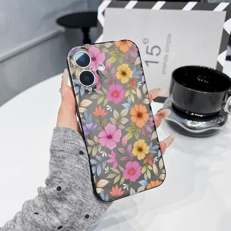 Мультяшный цветок для чехла на телефон Apple 16promax15pro iPhone17 девушка 14 дней и Корея 13