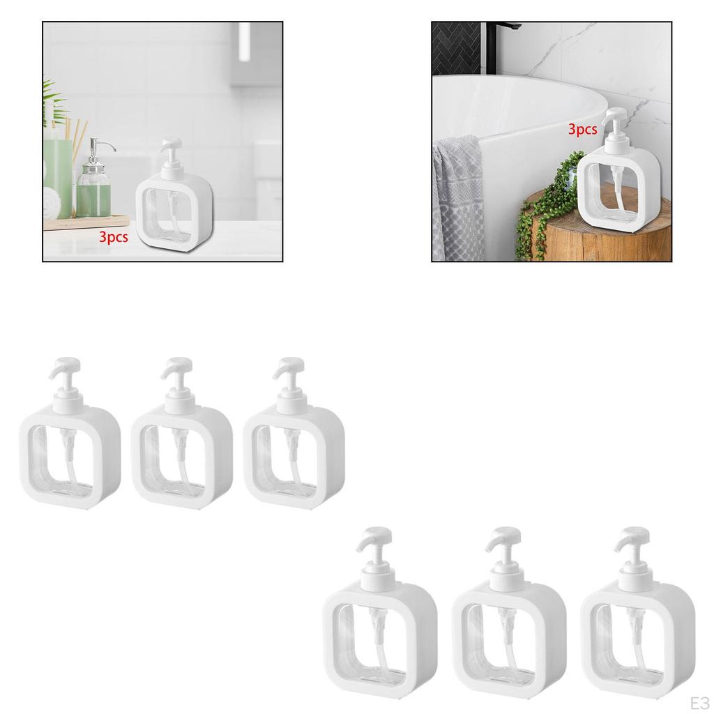 3 шт. Дозатор для лосьона Раздельный розлив Пустая бутылка Большая емкость для кухни