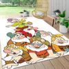 Seven Dwarfs Pyramid Carpet Rug Soft Washable Anti Slip Home Living Room Sofa Mats Personalized Christmas Rug