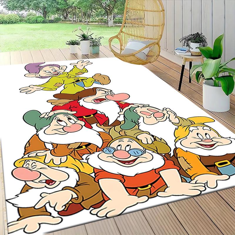 Seven Dwarfs Pyramid Carpet Rug Soft Washable Anti Slip Home Living Room Sofa Mats Personalized Christmas Rug
