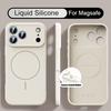 Для iPhone 17 Pro Max Чехол Магнитный Для Magsafe Жидкий Силикон Мягкая Крышка Coque Для iPhone 16 15 14 13 Pro Max 17E 16E