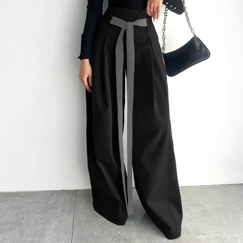 Suit Wide Leg Pants Advanced Sense of Solid Color Temperament Commuter Slim Pants Woman