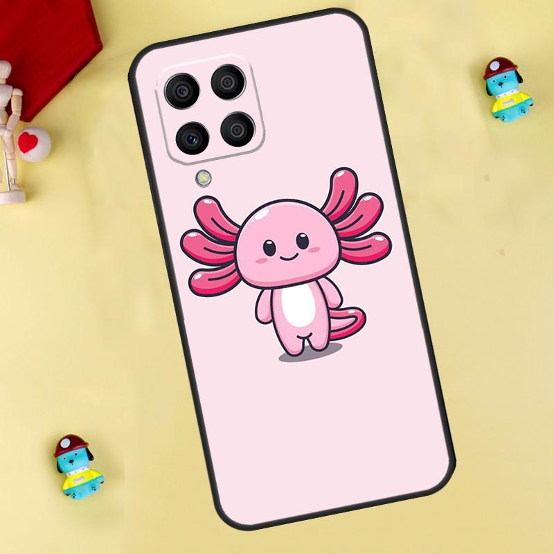 Cute Animal Axolotl Case For Samsung Galaxy M33 M15 M55 M31 M13 M12 M14 M06 M16 M36 M56 M53 M32 M52 M35 M34 M54