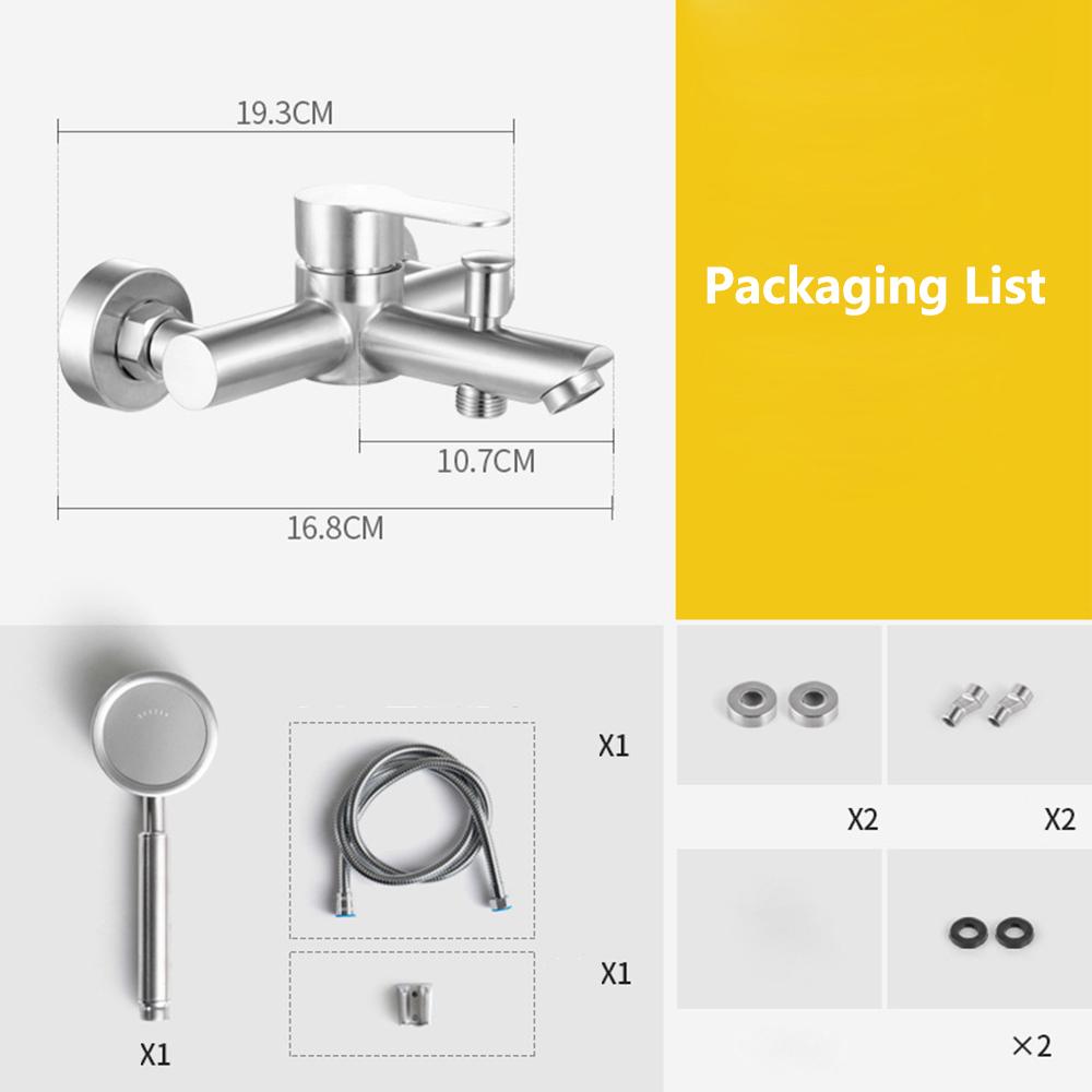 Душевая головка с клапаном для смешивания, простой смеситель для душа, тройной смеситель для ванной, горячая и холодная душевая головка