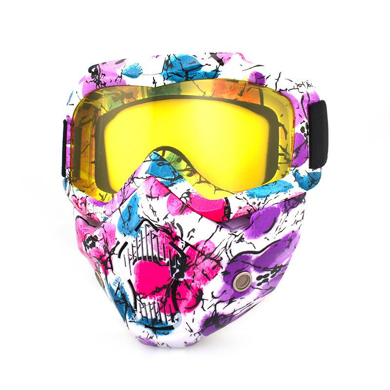 Ретро маски для лица, очки, внедорожные мотоциклы, гоночные очки, очки для велоспорта на открытом воздухе, катание на лыжах