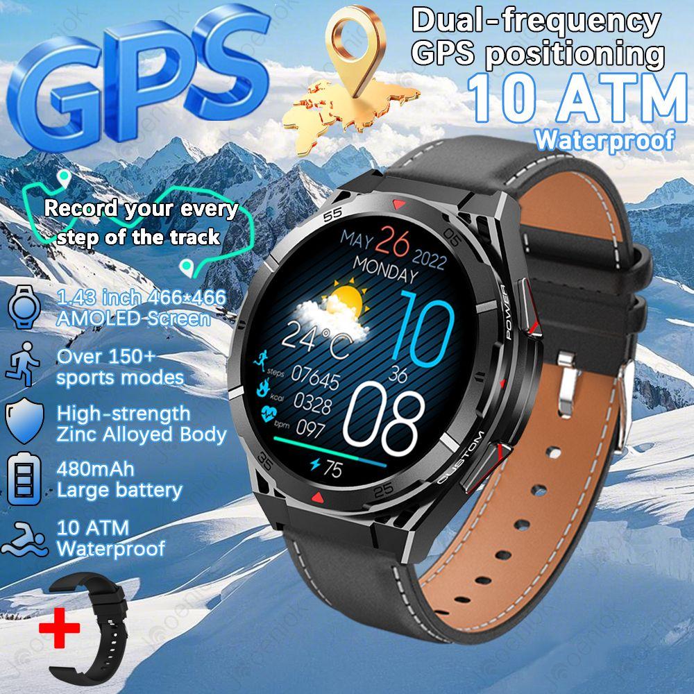 Прочные Военные GPS Умные Часы AMOLED HD Экран Встроенный GPS Bluetooth Звонки 10ATM и IP69K Глубоко Водонепроницаемые Умные Часы НОВЫЕ