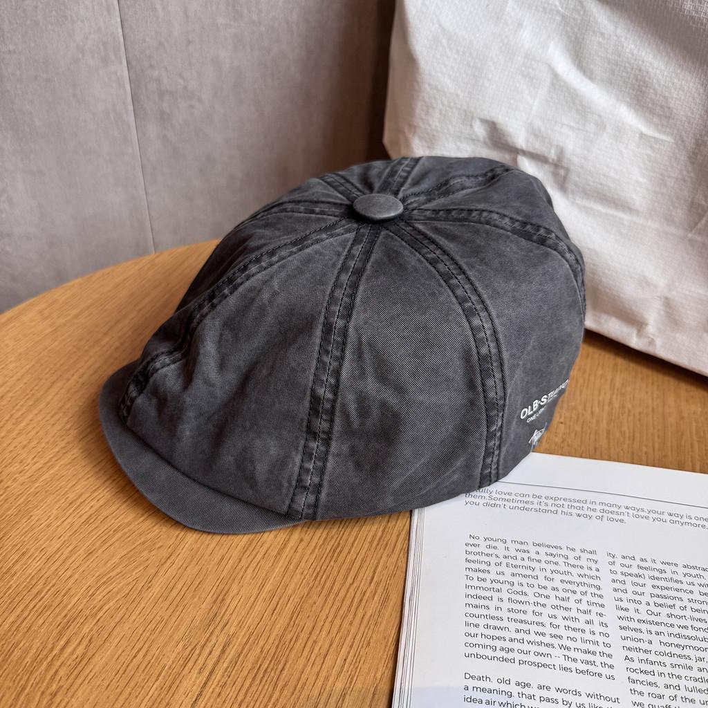 Retro Solid Color Minimalist Style Cotton Baseball Cap Sunshade Women Teens