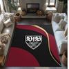 VfB Stuttgart Football Print Crystal Velvet Rug, Comfortable Water Absorbent Non Slip Indoor Floor Carpet