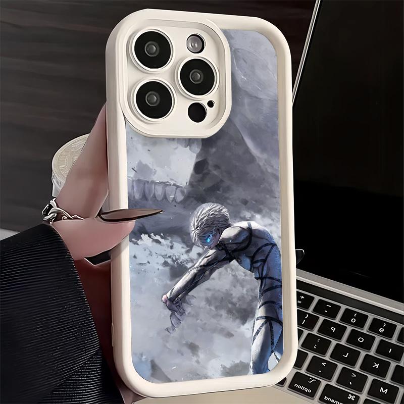Чехол для телефона iPhone 17 Air 16E 15 16 Pro Max Синий L-Lock Наги Сэйсиро Чехол 14 Plus 13 12 Mini Мягкий Силиконовый Fundas