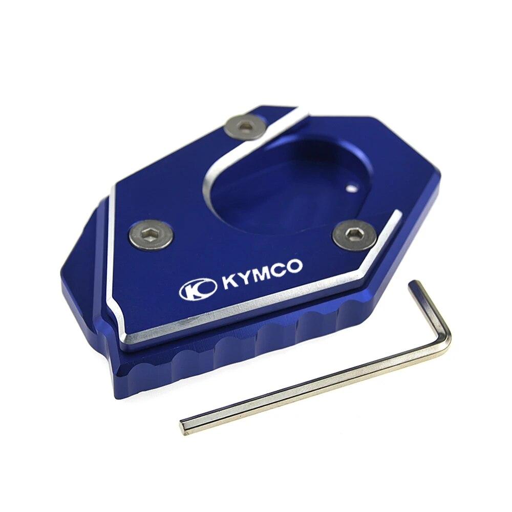 CNC High Quality Side Stand Enlarger Plate Kickstand Extension For KYMCO Xciting250 300 400 Downtown300i Downtown350i