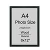 A4 Wood Photo Frame 1/2/3PCS 8x12inch Black White Brown Certificates Frame Picture Frame Log Color Home Decor Poster Frame