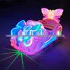 Children's & Adults' Luminous Electric Scooter with Seat - Outdoor Double Bumper Amusement Vehicle