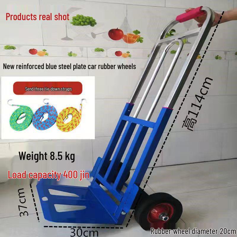 Heavy Duty Folding Stair Climbing Handcart - Portable Shopping and Luggage Cart
