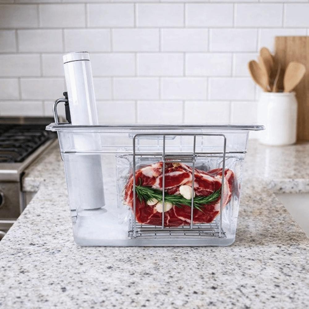 with Lid Slow Cooking Pot Kit Scaled Water Bath Cooking Box Sous-vide Machine Water Tank Beef