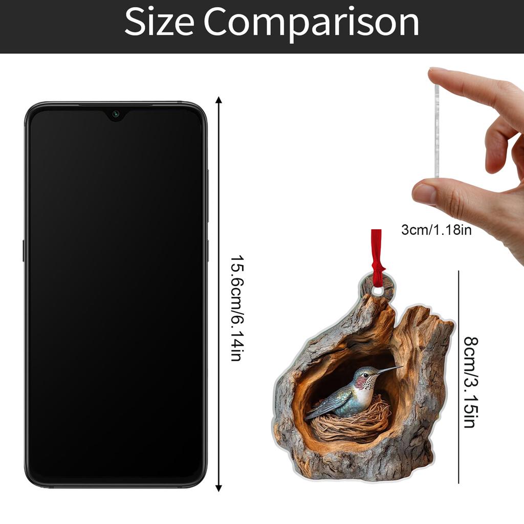 Новые акриловые украшения с рисунком животных Нового Леса - Животные Рождественские украшения для елки - Плоские 2D Рождественские подвески