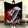 Custom Name,PSV Printed Flannel Blanket, soft throw for bedroom sofa, washable, Christmas present, great gift.