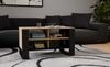 Coffee Table 4 Shelves Modern 4P Artisan Oak Black