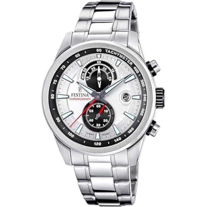Montre Sportive - FESTINA - F20694/1 - Acier Inoxydable - Chronographe - Étanchéité 10 Atm