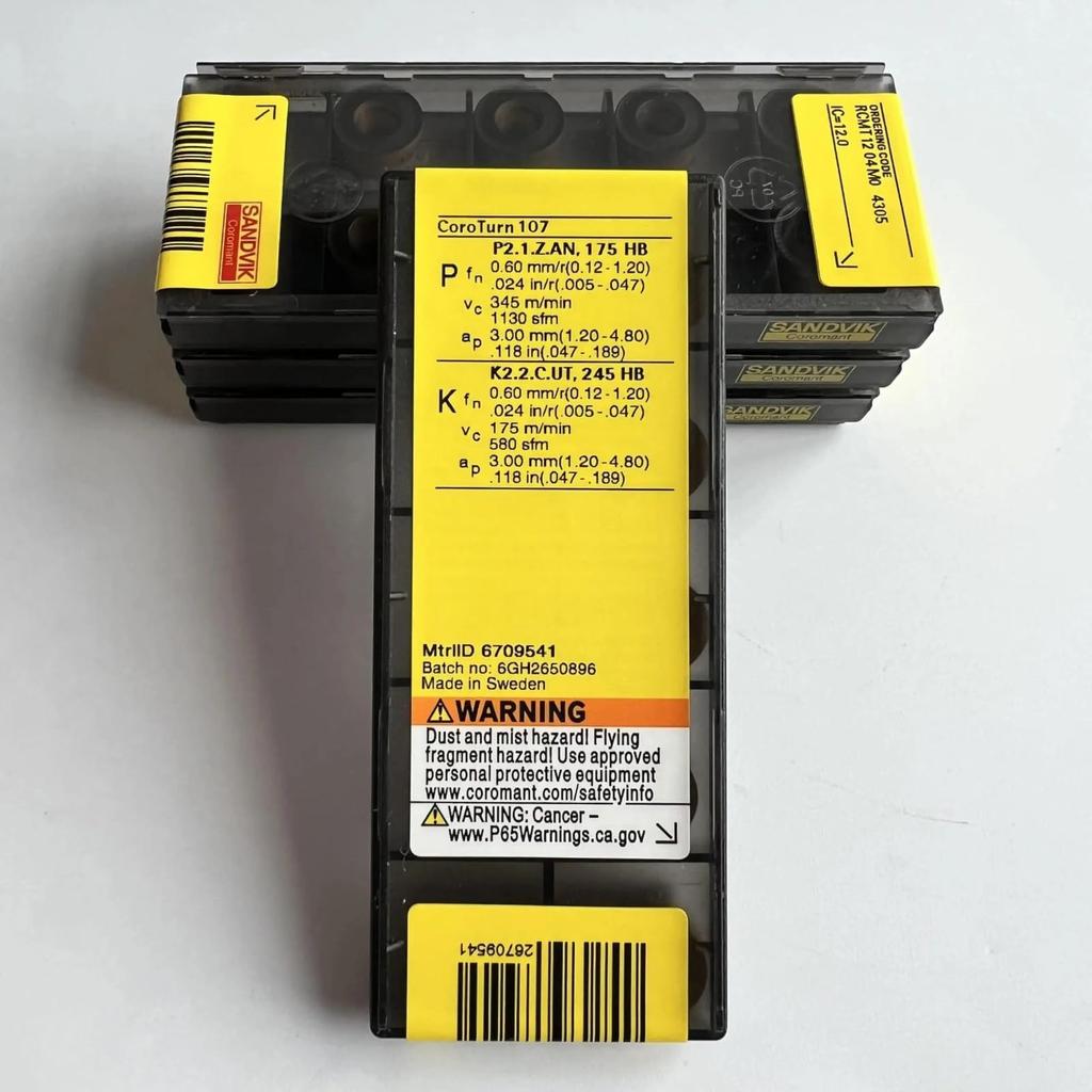 Original Sandvik / RCMT1204M0 4305 / CNC Lathe Carbide Blade 10 PCS