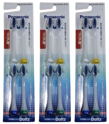 Сменные насадки Panasonic для Doltz Air x 3 упаковки щеток Кондиционер, V-образные, 4 шт. (12 всего), Белый, EW09104C-W-3p