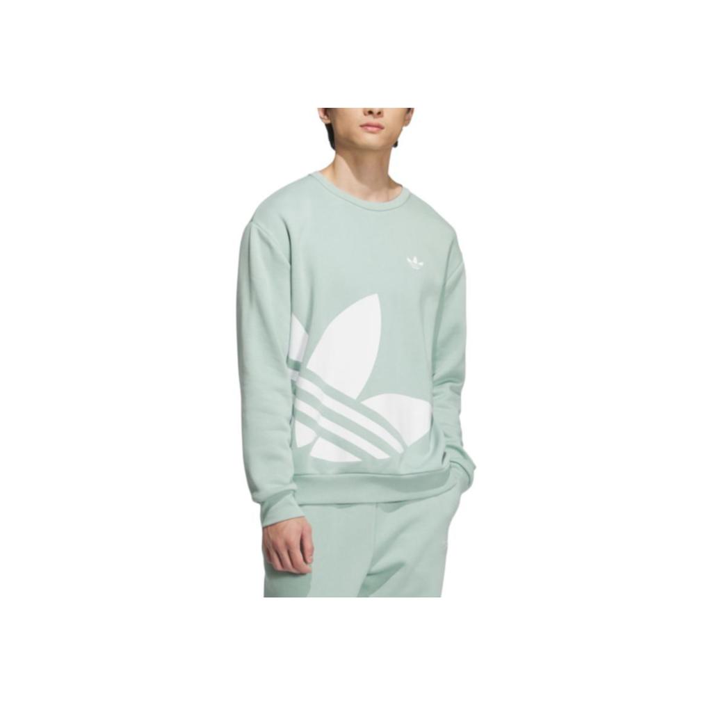 adidas Спортивная повседневная толстовка Originals Classic Series с круглым вырезом, унисекс, светло-зеленая JL8385