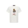 Polo Animal Pattern Printed Crew Neck Short Sleeve T Shirt Men Tops White 710854497-032