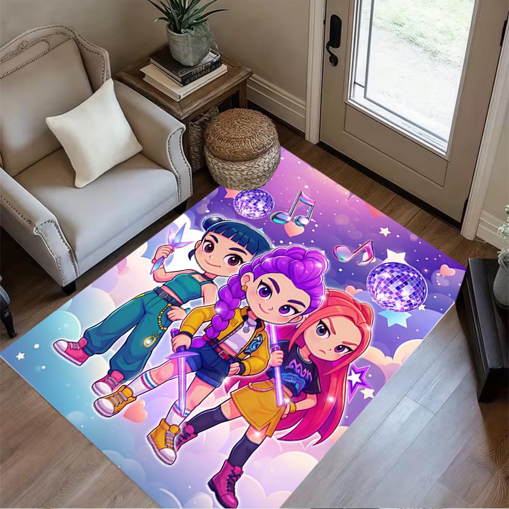 Dance Party Stars Floor Mat Suitable for Hallway Game Room Playrooms Dormitory Anti-slip Rug Decorate Offices Spiritual Gift