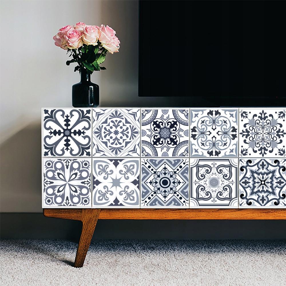 Self-adhesive PVC Patchwork Panel Tiles Set of 10 Wallpaper 20X20Cm Zm-06-038