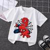 Summer 2026 Kid 2 3 4 5 6 7 8 Marvel SpiderUnisex Girl Birthday Short Sleeve Shirt SpiderUnisex Boy Personalize Name Birthday Clothes