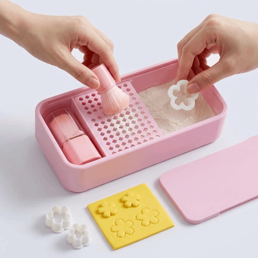 With Brush Polymer Clay Cutter Tool Sliding Lid Clay Cutting Aid Polymer Clay Crafting