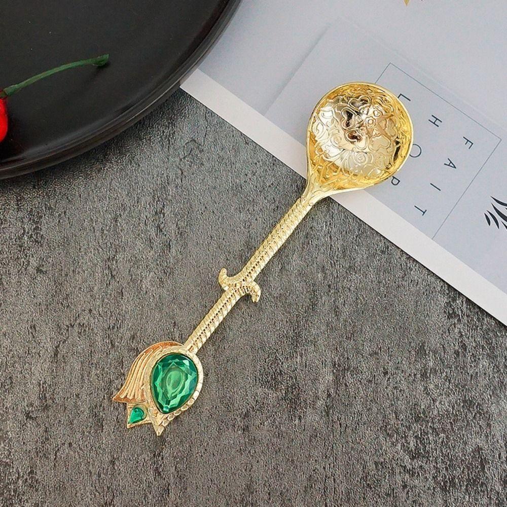 Посуда в королевском стиле Цинк Цинковый сплав Кухонные принадлежности Ложка для сахара Чайная ложка Кофейная ложка Десертная ложка